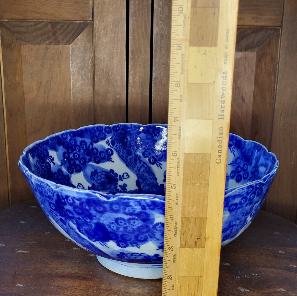 Blue Floral Ceramic Bowl - Picture 4 of 17